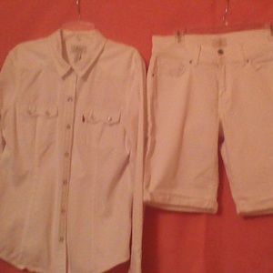 Levis shorts and top
